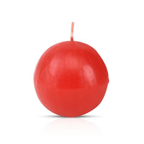 Buy SITARA CRAFTS® (0.75X2 Inch)| Red Round-Shaped Sphere Ball Candle ...