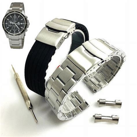 Pack of 2 Replacement Watch Bands Straps Fits Casio Edifice EFR-526 EFR ...