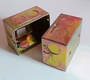 Electrical Metal Box 3 x 3.5 inch (2 Pcs) : Amazon.in: Home Improvement