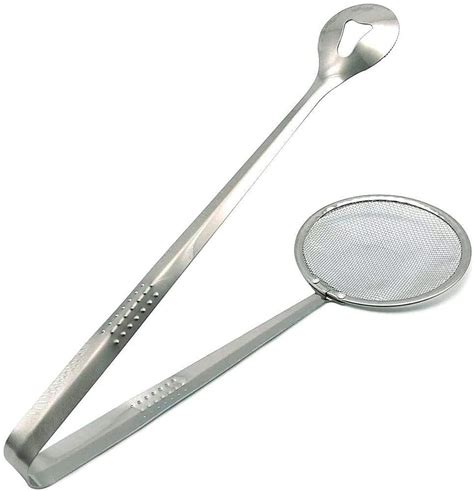 2412 2In1 Stainless Steel Filter Spoon with Clip Food — DeoDap
