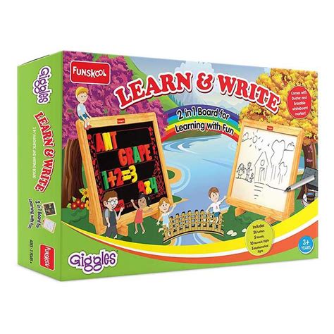 Buy Funskool Giggles Learn & Write 2 in 1 Magnetic & Writing Board ...