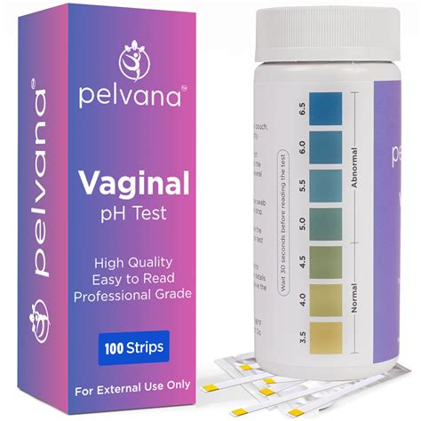 Pelvana Vaginal pH Balance Test Strips for Women - 100 Strips | Monitor Feminine Health ...