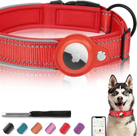 Amazon.com : AirTag Dog Collar, Reflective Apple Air Tag Dog Collar ...