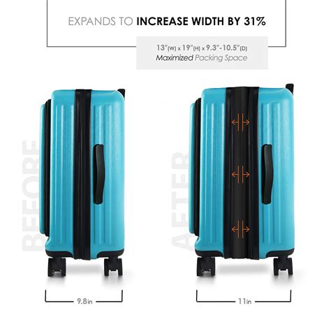 Snapklik.com : TRAVELARIM 20 Inch Carry On Luggage 22x14x9 Airline ...