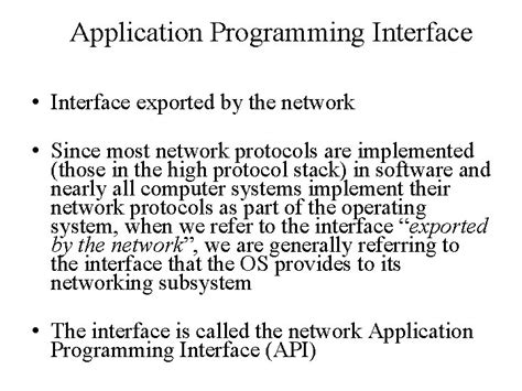 Image result for Network Application Programming Interface