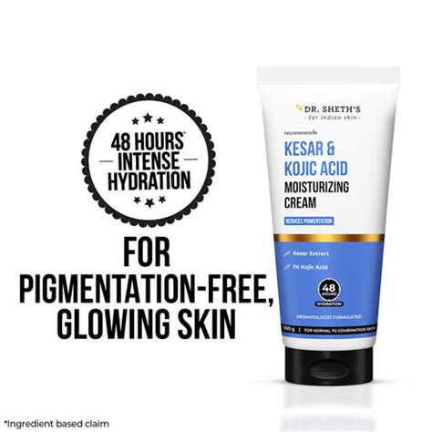 Kesar & Kojic Acid Moisturizing Cream - 100g – Dr Sheth's