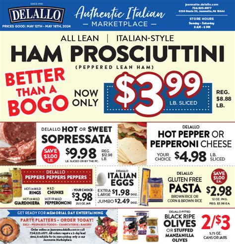 Weekly Italian Marketplace Ad Page 2 - DeLallo Italian Marketplace