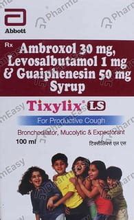 Tixylix Ls Bottle Of 100ml Syrup: Uses, Side Effects, Price & Dosage ...