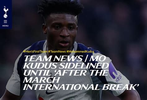 Kudus to miss crucial March period, deepening Tottenham crisis - CHOSUNBIZ