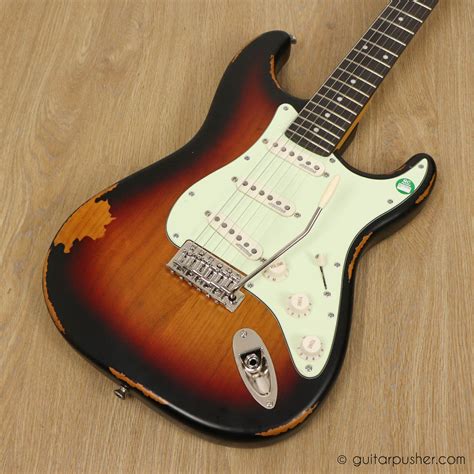 Vintage V6 Icon S-Style Electric Guitar - Distressed Sunburst ...