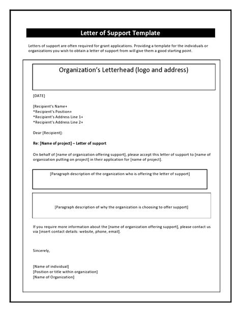 30 Editable Letter of Support Templates (+Examples) - TemplateArchive