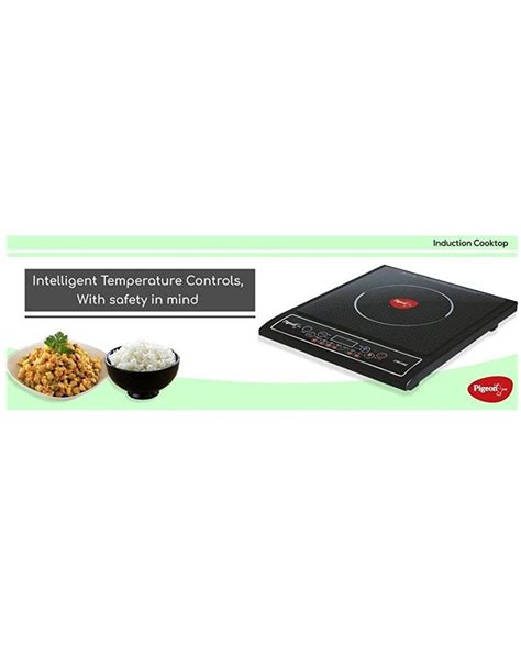 Pigeon Rapido Cute Induction Induction Cooktop (Black, Push Button)