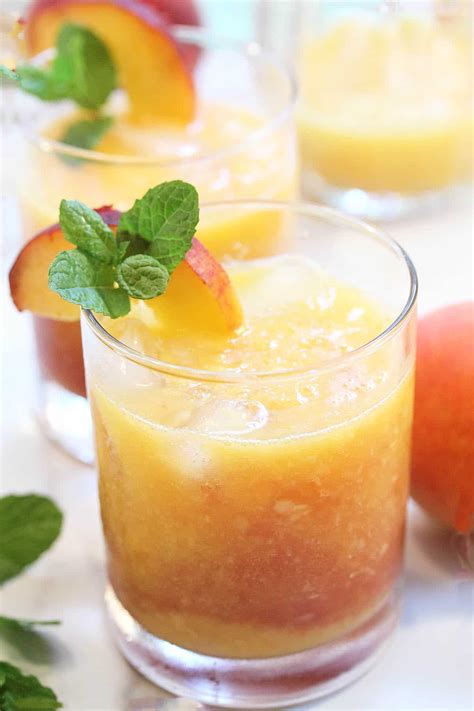 Fresh Georgia Peach Vodka Cocktail - 2 Cookin Mamas