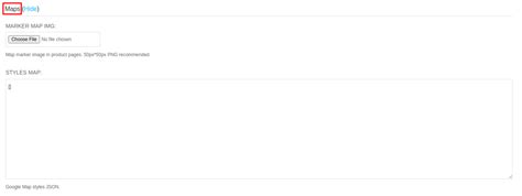Editar mapa en la ficha del producto