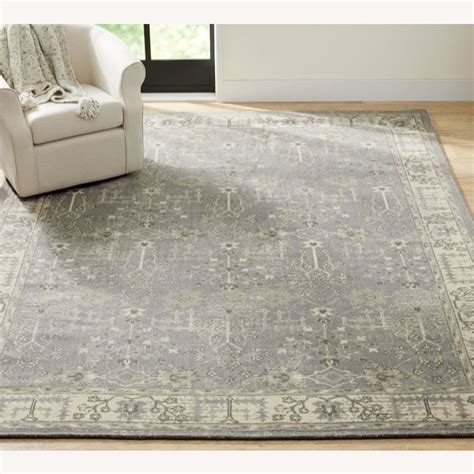 Pottery Barn Reeva Handwoven Rug, 5 x 8', Chambray - AptDeco