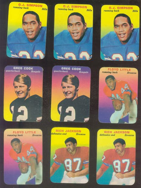 Oj Simpson Football Card