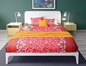 MAYFAIR HOMES LONDON 104TC Cotton Floral Queen Size Double Bedsheet ...