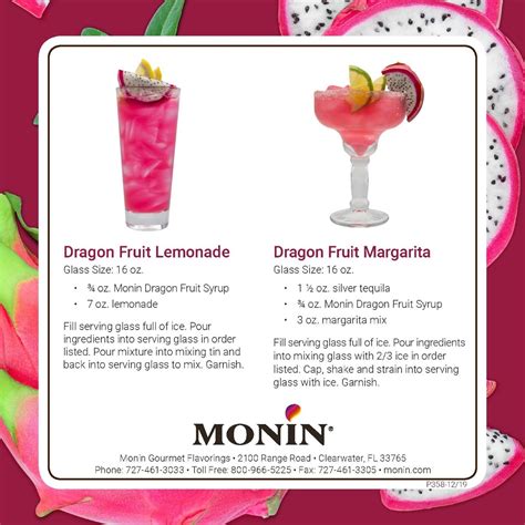 Monin - Dragon Fruit Syrup | Tropical Delight