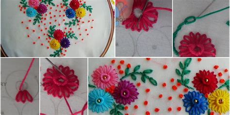Some popular ways of embroidering flowers on fabrics