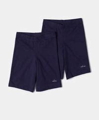 Buy Girl's Super Combed Cotton Elastane Stretch Shorties with Ultrasoft ...