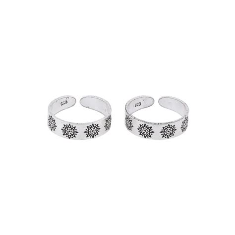 Chera Silver Jewellery Silver Premium Toe Rings Oxi 925ST Price in ...