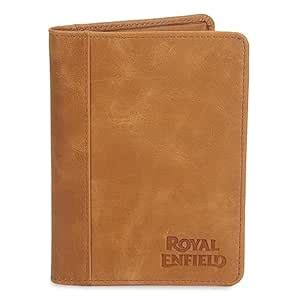 Royal Enfield Men Leather Passport Holder Tan : Amazon.in: Bags ...
