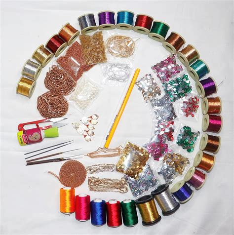 VRADAH Aari Embroidery Materials 60Items Combo Pack for Beginners ...