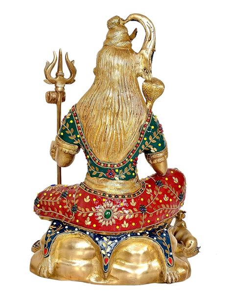 Brass Lord Shiva Shiv Murti Sculpture, Height : 18" Inches Home Decor ...