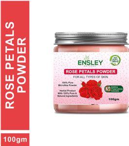 Ensley 100% Natural & Pure Rose Petals Powder For Pinkish, Soft, Pimple ...