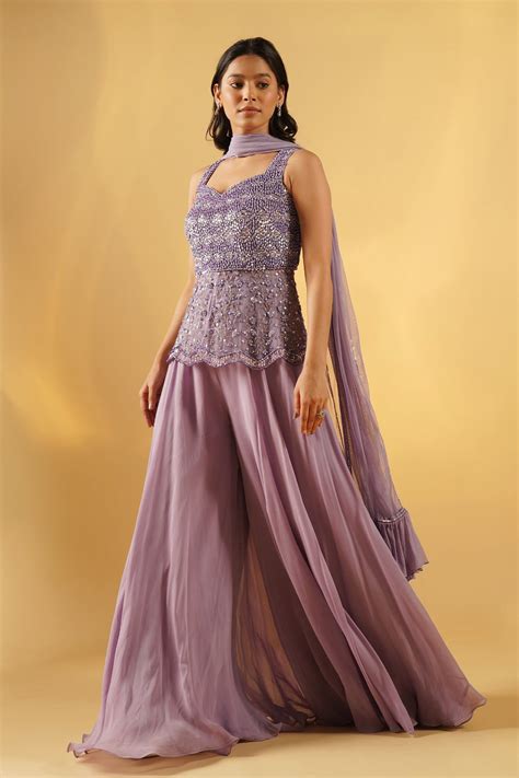 Rubina Peplum Top With Skirt