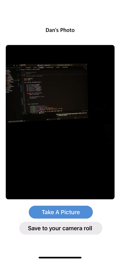 How to Code a Camera App 的图像结果