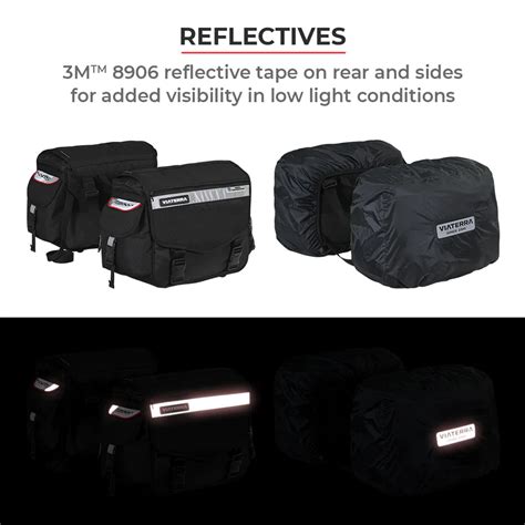 VIATERRA LEH - 100% WATERPROOF MOTORCYCLE SADDLEBAGS – V Gears