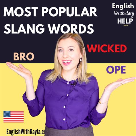 TOP SLANG WORDS IN THE UNITED STATES (video) – English Vocabulary Help ...