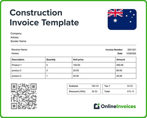Create Invoice Template