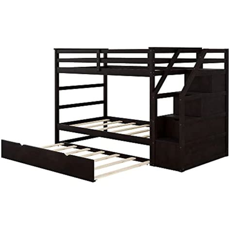 Bellemave Twin-Over-Twin Bunk Bed with Trundle,Bunk Beds with India | Ubuy