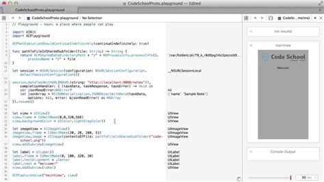Xcode Swift Basic Tutorial 的图像结果
