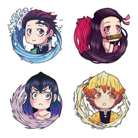 Demon Slayer Chibis by ChatielArt on DeviantArt