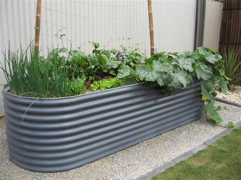 Corrugated Iron Raised Garden Beds DIY Corrugated Metal Raised Beds