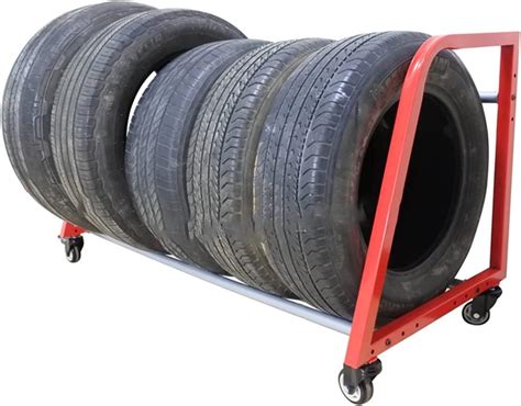 Amazon.com: DAREV Spare tire Storage and hub Storage Tyre Rack Red ...