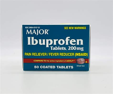 Ibuprofen 200mg tabs 50 ct - Alivio Pharmacy