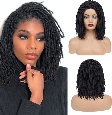 Amazon.com : SUN LOCS 6 Inch Short Dreadlocks Braided Wigs for Black ...