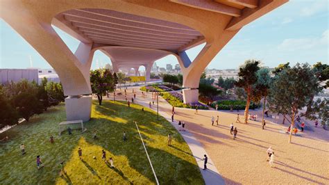 New Park Breaks Ground Under L.A.’s Sixth Street Viaduct | Planetizen News