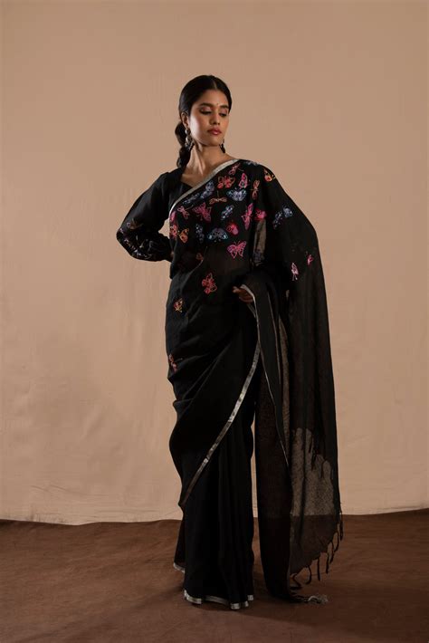 Titli Linen Sari