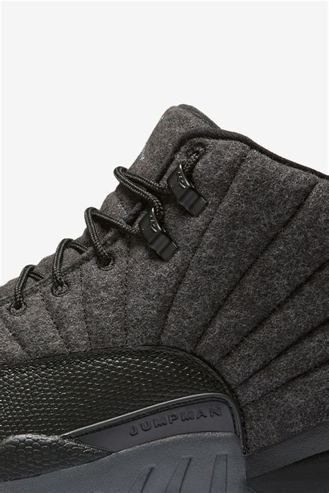 Air Jordan 12 Retro Wool 'Dark Grey & Black' Release Date. Nike⁠+ SNKRS