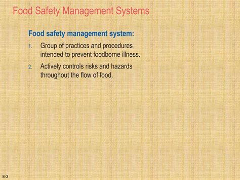 FOOD SAFETY MANAGEMENT SYSTEM PPT. | PPTX