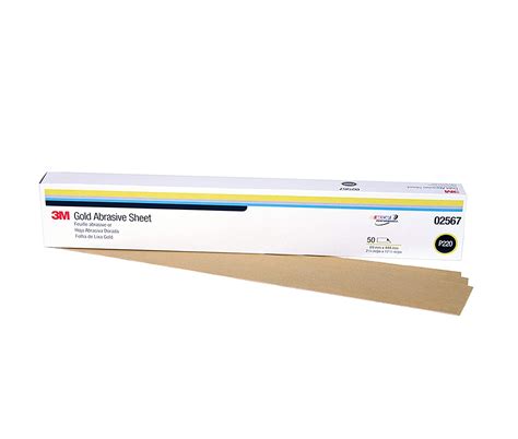 3M 2567 P220 Gld Lb Production Resinite Gold Sheet& 2.75 In. X 17 0.5 ...