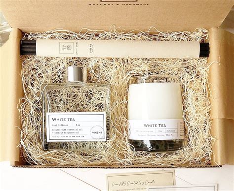 Soy Candle + Reed Diffuser Gift Set | Scented Gift Box | Luxury Home ...