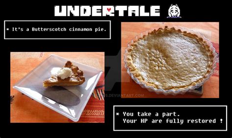 Butterscotch cinnamon pie (Undertale) by Milinus on DeviantArt
