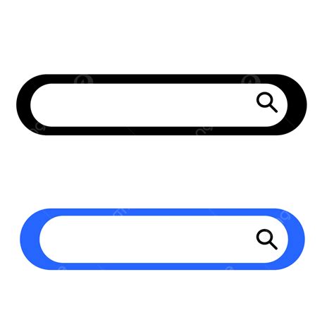 Elegant Simple Black And Blue Search Box, Simple, Search Box, Black PNG ...