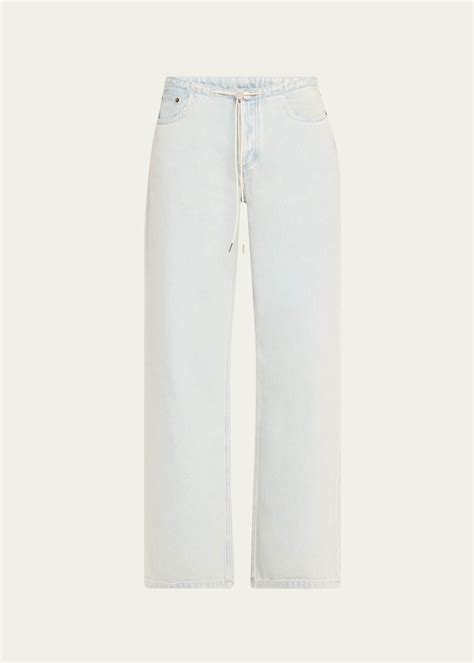 Still Here Cool Relaxed Drawstring Jeans - Bergdorf Goodman